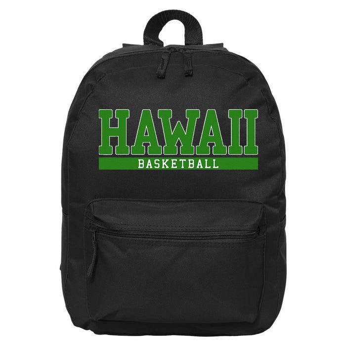 Hawaii Basketball 16 in Basic Backpack