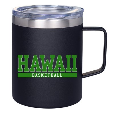 Hawaii Basketball 12oz Stainless Steel Coffee Mug