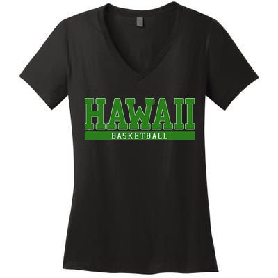 Hawaii Basketball Women's V-Neck T-Shirt