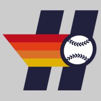 Houston Baseball H Retro Vintage Tie-Dye T-Shirt