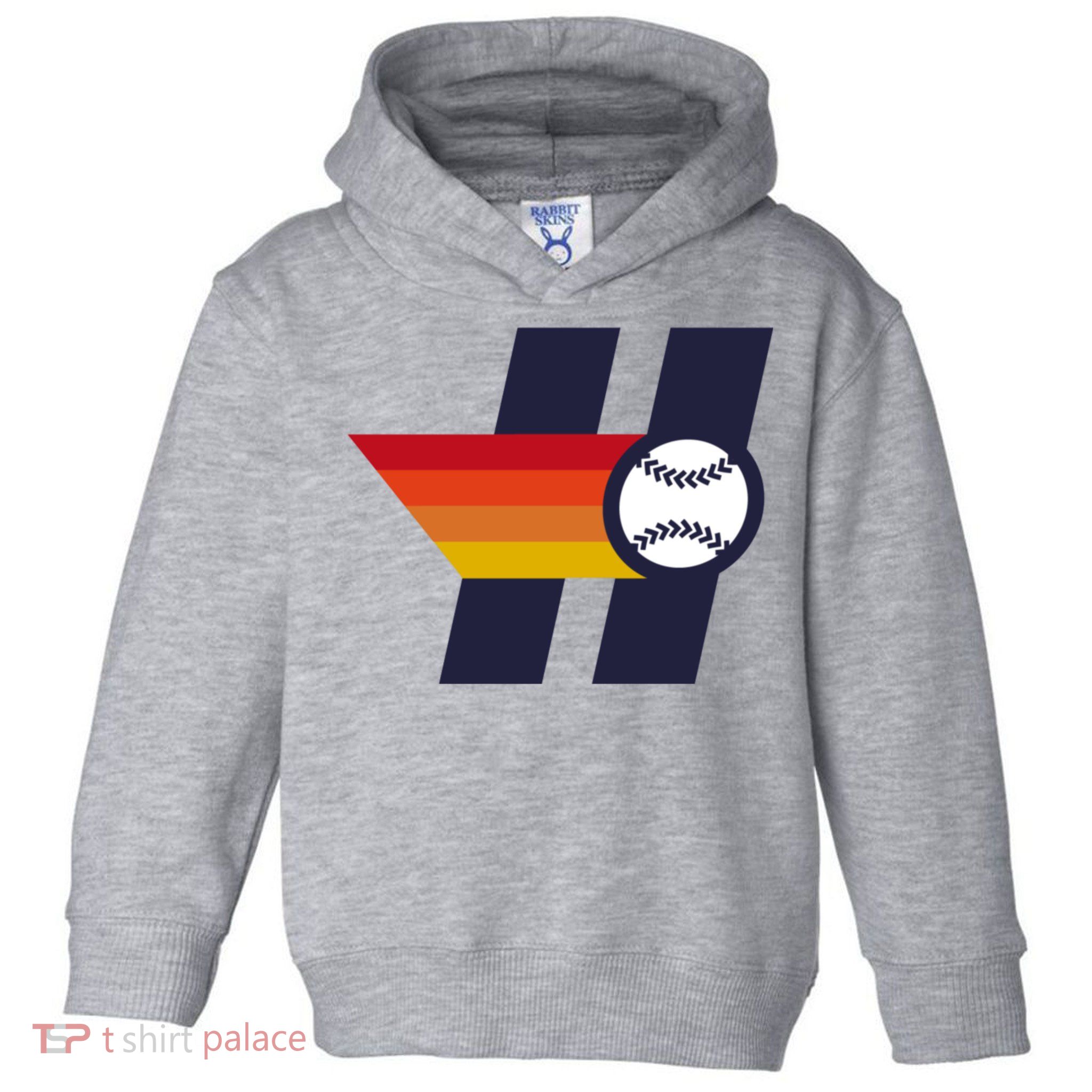 Houston Baseball H Retro Vintage Toddler Hoodie