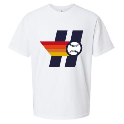 Houston Baseball H Retro Vintage Sueded Cloud Jersey T-Shirt