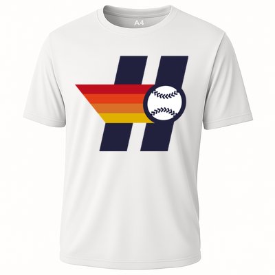 Houston Baseball H Retro Vintage Performance Shirt