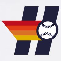 Houston Baseball H Retro Vintage Button