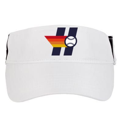 Houston Baseball H Retro Vintage Adult Drive Performance Visor