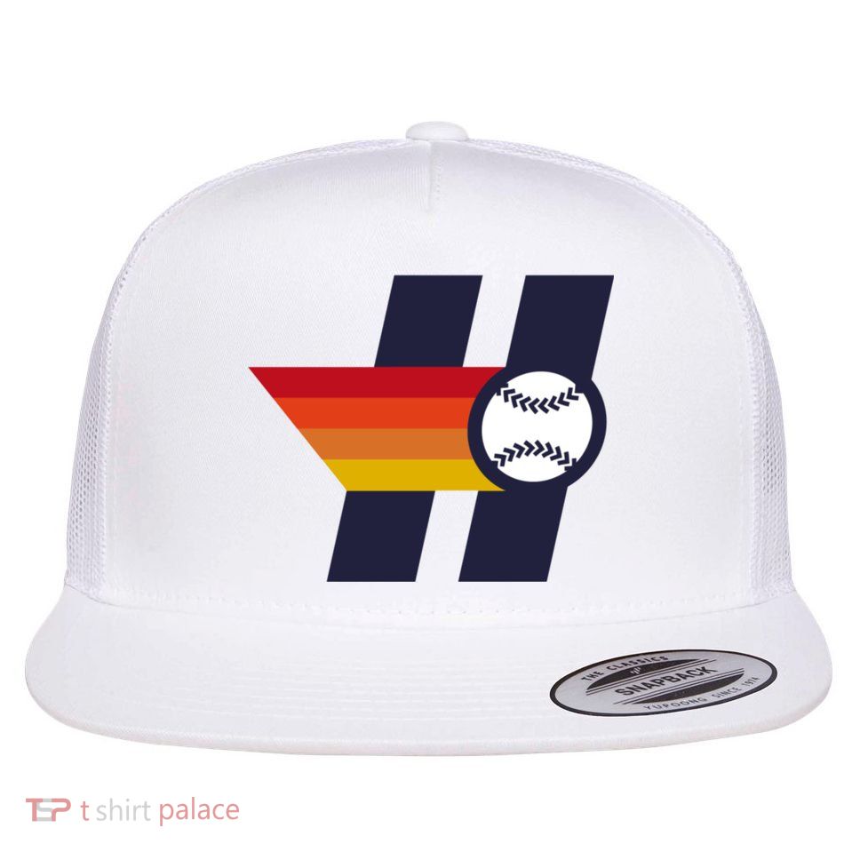 Houston Baseball H Retro Vintage Flatbill Hat