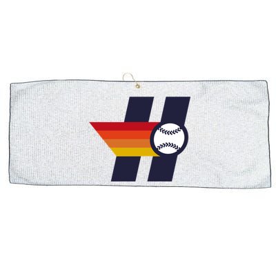 Houston Baseball H Retro Vintage Large Microfiber Waffle Golf Towel
