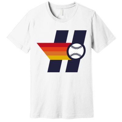 Houston Baseball H Retro Vintage Premium T-Shirt