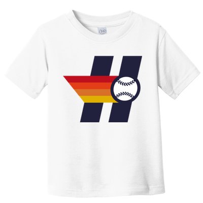 Houston Baseball H Retro Vintage Toddler T-Shirt