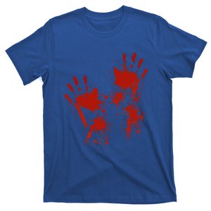 Halloween Blood Hands Costume Zombie Outfit T-Shirt