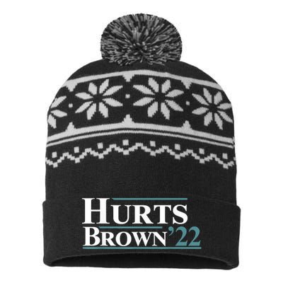 Hurts Brown'22 USA-Made Snowflake Beanie