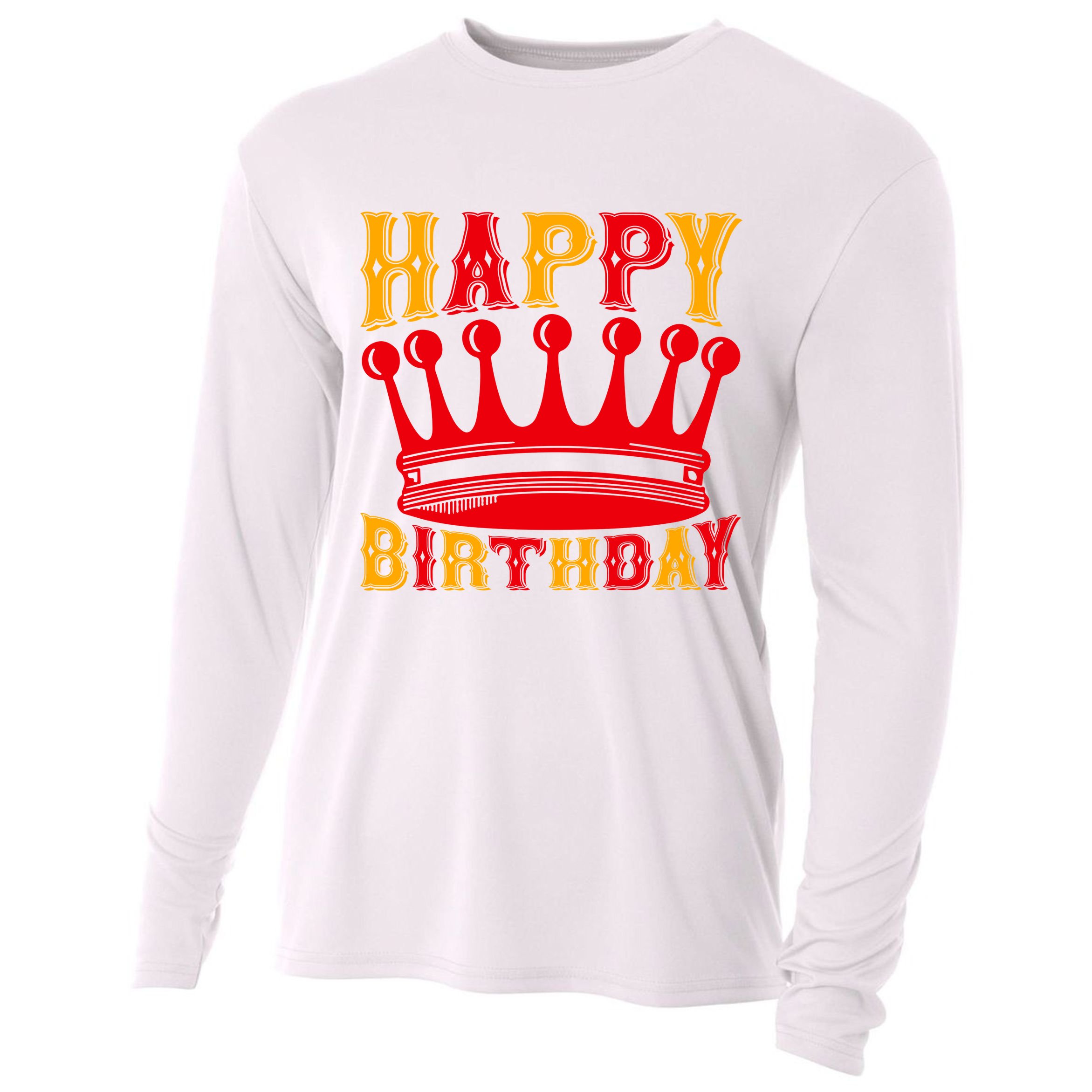Happy Birthday Cooling Performance Long Sleeve Crew