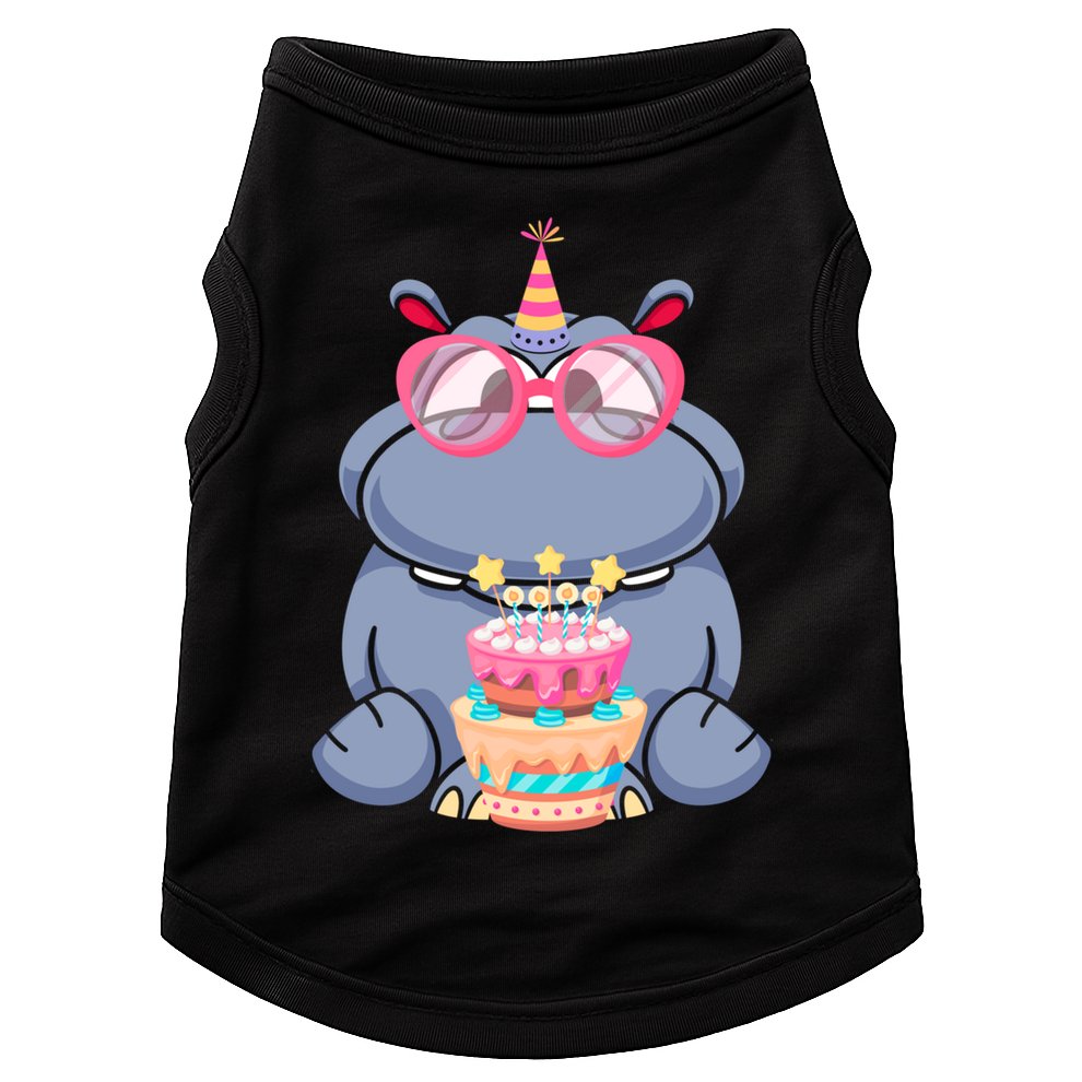 Hippopotamus Birthday Hippo Gift Doggie Tank