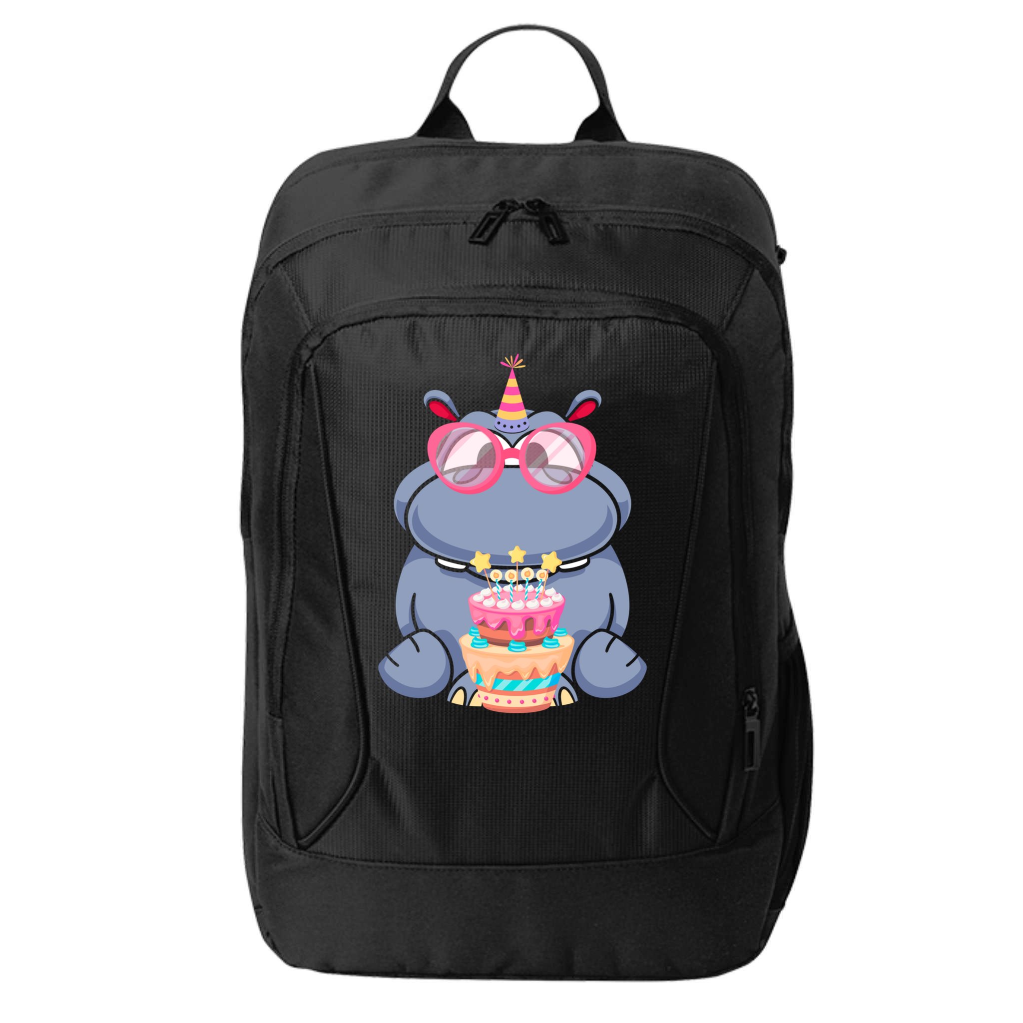 Hippopotamus Birthday Hippo Gift City Backpack
