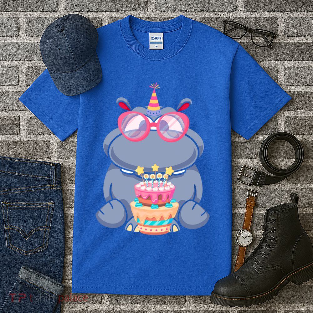 Hippopotamus Birthday Hippo Gift Tall T-Shirt