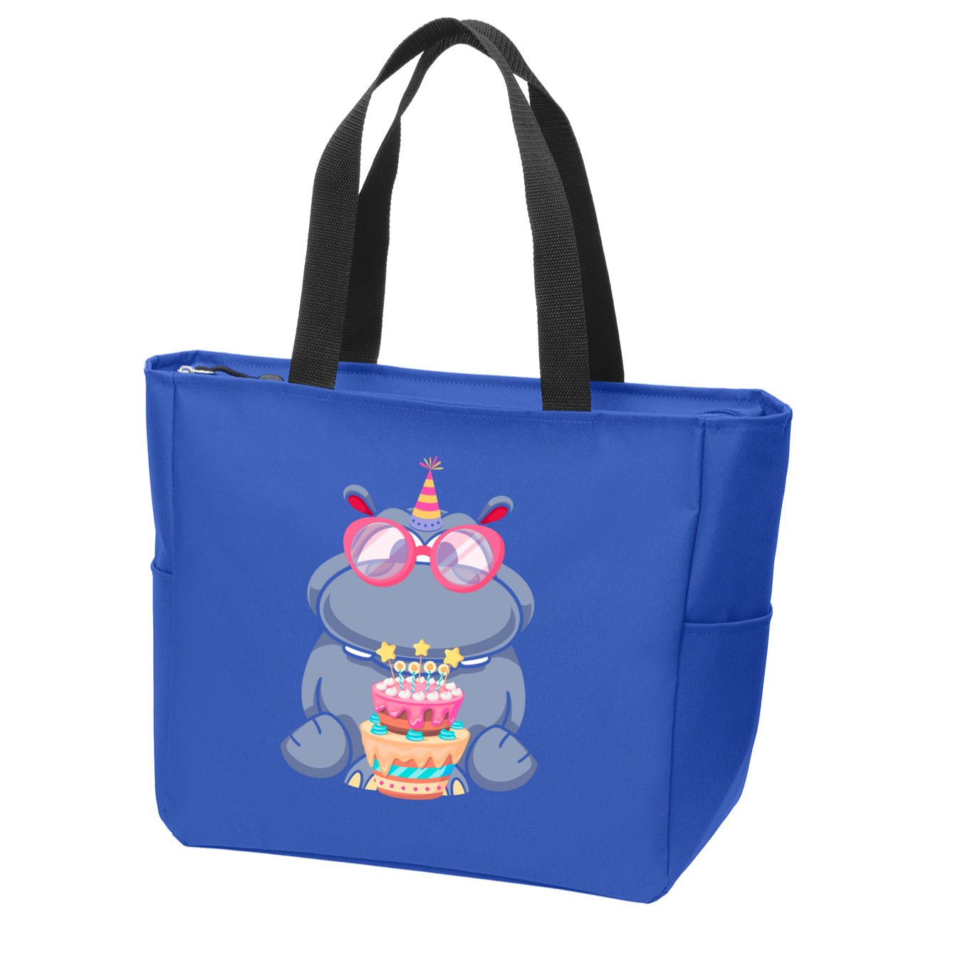 Hippopotamus Birthday Hippo Gift Zip Tote Bag