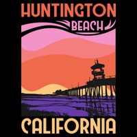 Huntington Beach Womens Tank Top