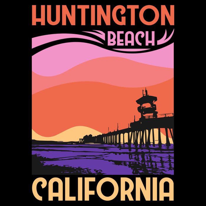 Huntington Beach Womens Tank Top