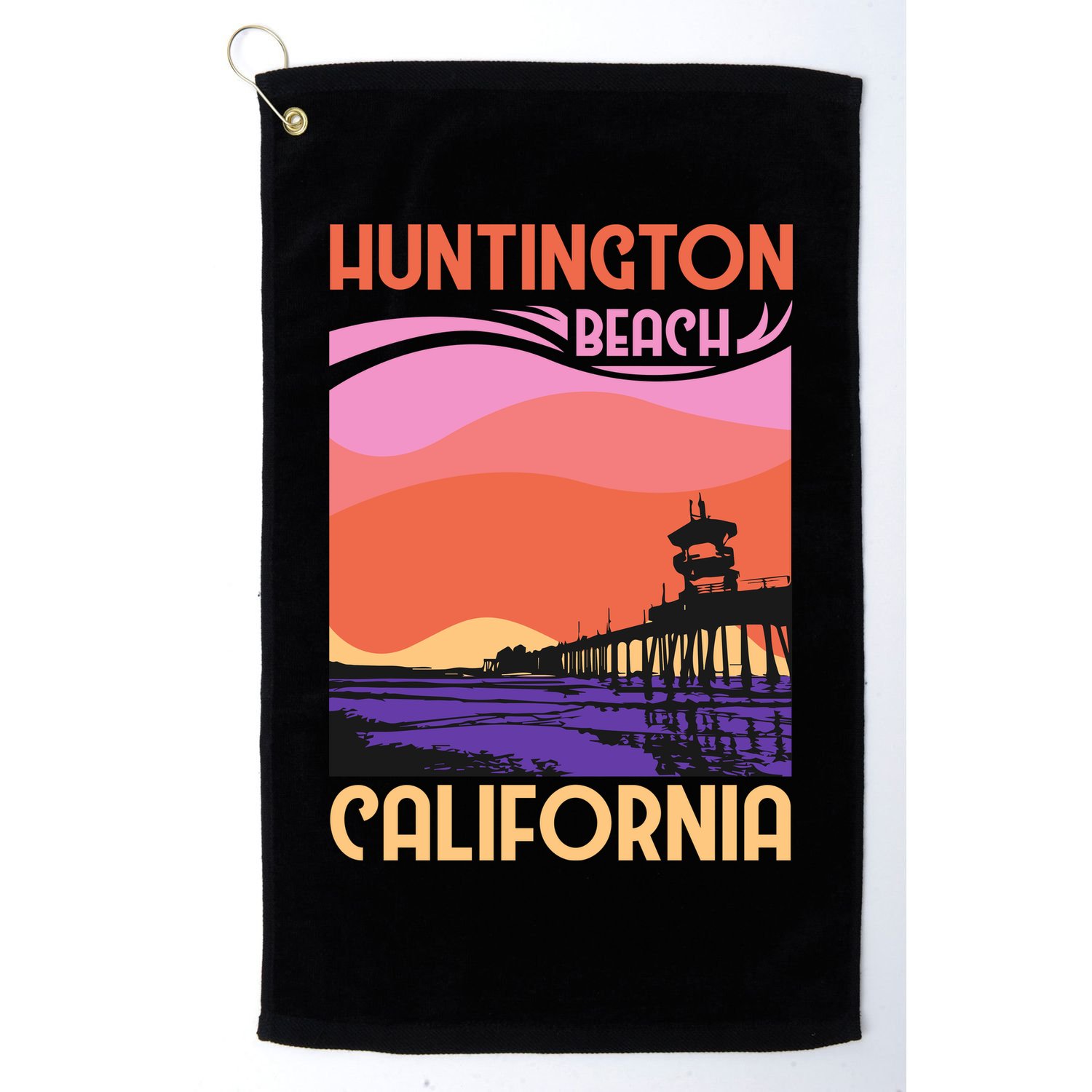 Huntington Beach Golf Towel