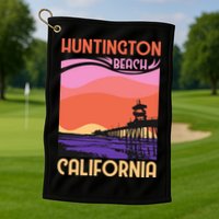 Huntington Beach Golf Towel