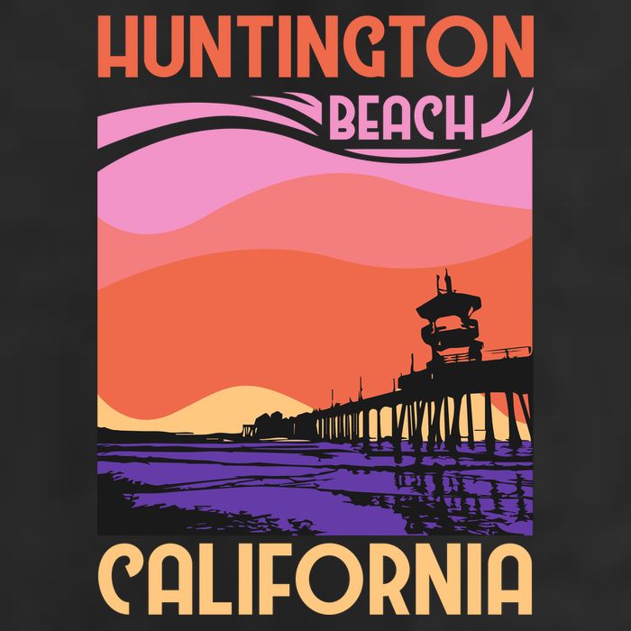 Huntington Beach Golf Towel