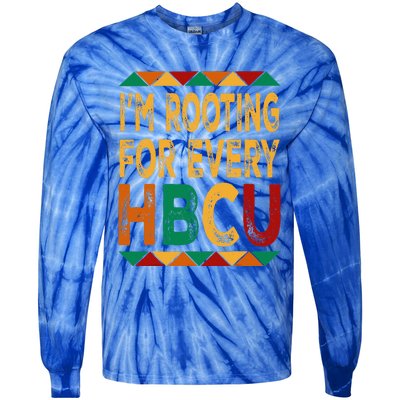 HBCU Black History Month I'm Rooting For Every HBCU Tie-Dye Long Sleeve Shirt