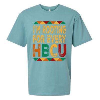 HBCU Black History Month I'm Rooting For Every HBCU Sueded Cloud Jersey T-Shirt