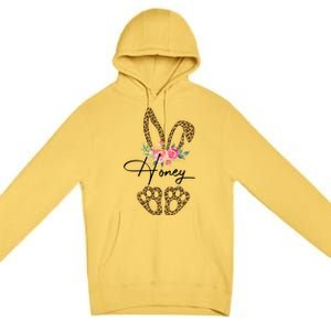 Honey Bunny Happy Easter Day Funny Gigi Gift Cool Gift Premium Pullover Hoodie