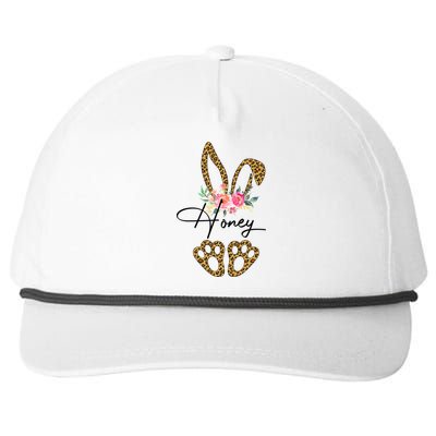 Honey Bunny Happy Easter Day Funny Gigi Gift Cool Gift Snapback Five-Panel Rope Hat