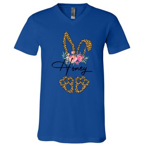 Honey Bunny Happy Easter Day Funny Gigi Gift Cool Gift V-Neck T-Shirt