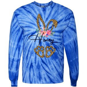 Honey Bunny Happy Easter Day Funny Gigi Gift Cool Gift Tie-Dye Long Sleeve Shirt