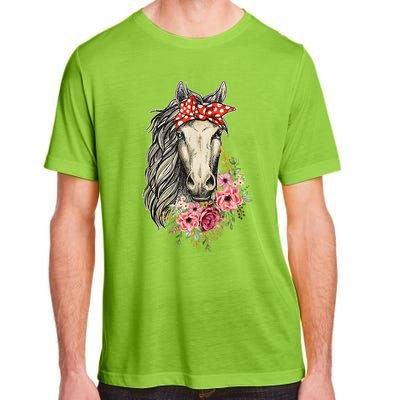 Horse Bandana Horses Animal Horseman Horseback Equestrian Adult ChromaSoft Performance T-Shirt