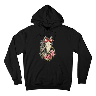 Horse Bandana Horses Animal Horseman Horseback Equestrian Hoodie