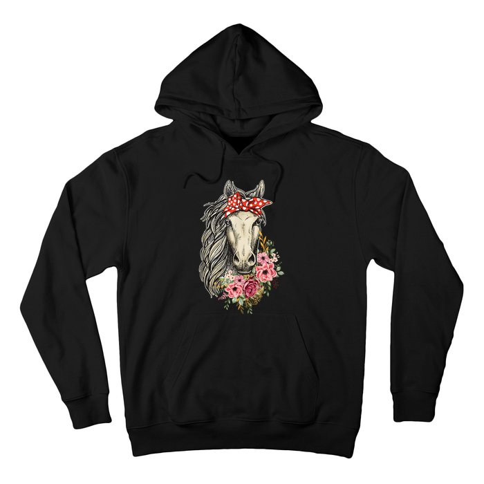 Horse Bandana Horses Animal Horseman Horseback Equestrian Hoodie