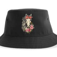 Horse Bandana Horses Animal Horseman Horseback Equestrian Sustainable Bucket Hat