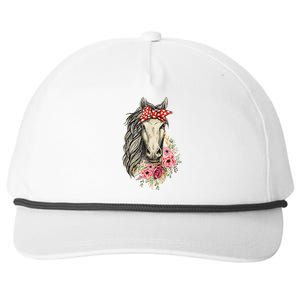 Horse Bandana Horses Animal Horseman Horseback Equestrian Snapback Five-Panel Rope Hat