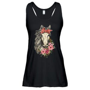 Horse Bandana Horses Animal Horseman Horseback Equestrian Ladies Essential Flowy Tank