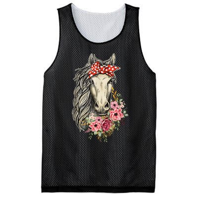 Horse Bandana Horses Animal Horseman Horseback Equestrian Mesh Reversible Basketball Jersey Tank