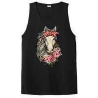 Horse Bandana Horses Animal Horseman Horseback Equestrian PosiCharge Competitor Tank