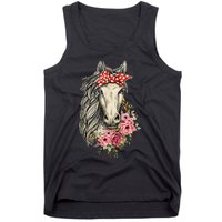 Horse Bandana Horses Animal Horseman Horseback Equestrian Tank Top