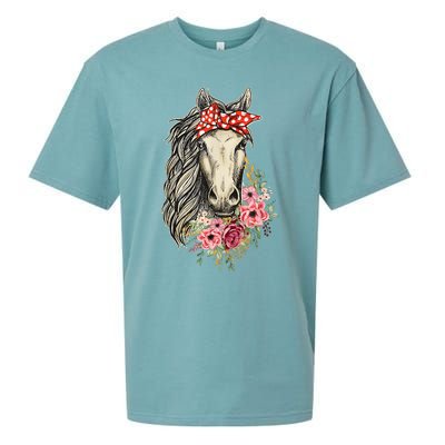 Horse Bandana Horses Animal Horseman Horseback Equestrian Sueded Cloud Jersey T-Shirt