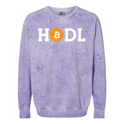 Hodl Bitcoin Hodl Hold Btc Coin Crypto Trader Freedom Gift Colorblast Crewneck Sweatshirt