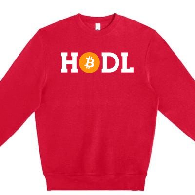 Hodl Bitcoin Hodl Hold Btc Coin Crypto Trader Freedom Gift Premium Crewneck Sweatshirt