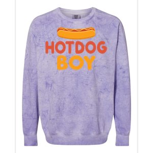 Hotdog Boy Hotdog Lover Gift Colorblast Crewneck Sweatshirt