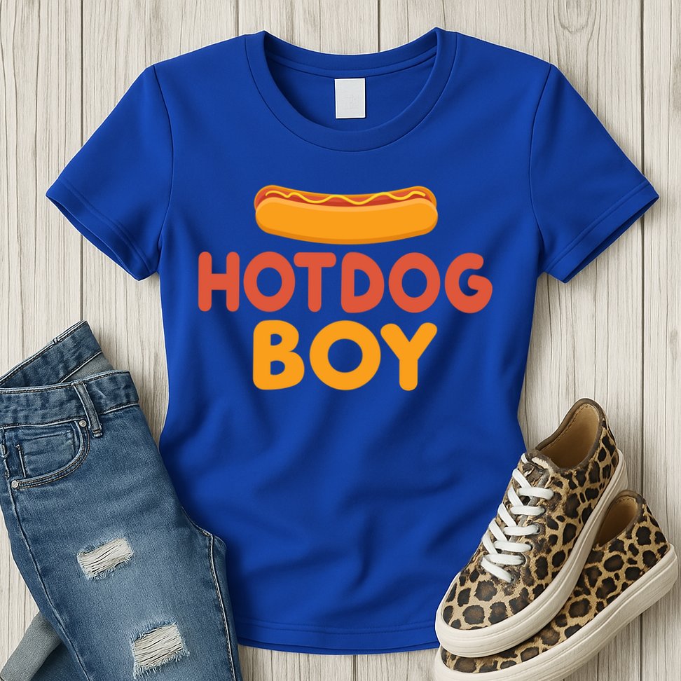 Hotdog Boy Hotdog Lover Gift Womens T-Shirt