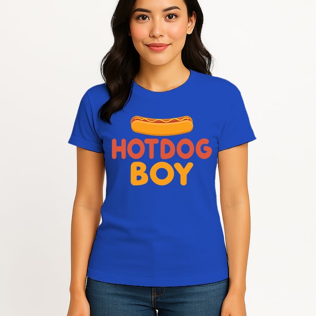 Hotdog Boy Hotdog Lover Gift Womens T-Shirt