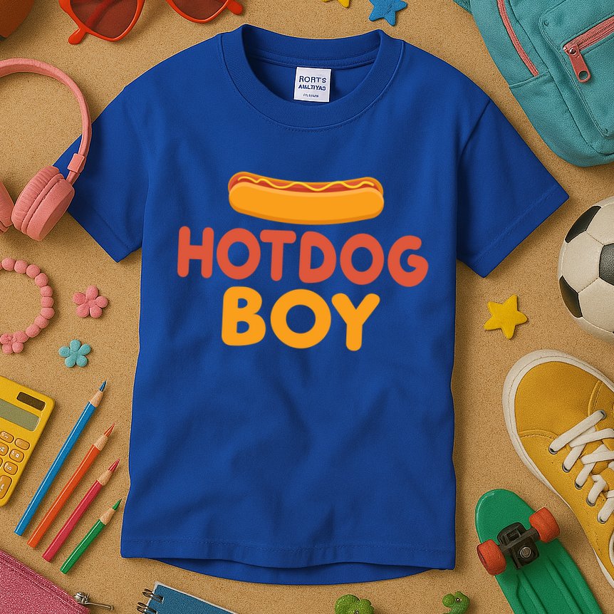 Hotdog Boy Hotdog Lover Gift Kids T-Shirt