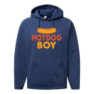 Hotdog Boy Hotdog Lover Gift Performance Fleece Hoodie