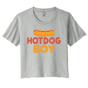 Hotdog Boy Hotdog Lover Gift Women's Crop Top Tee