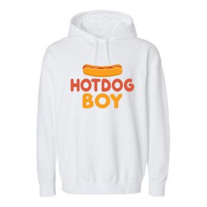 Hotdog Boy Hotdog Lover Gift Garment-Dyed Fleece Hoodie